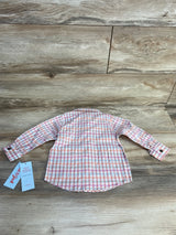 NEW Cat & Jack Plaid Button-Up Shirt Pink sz 18m