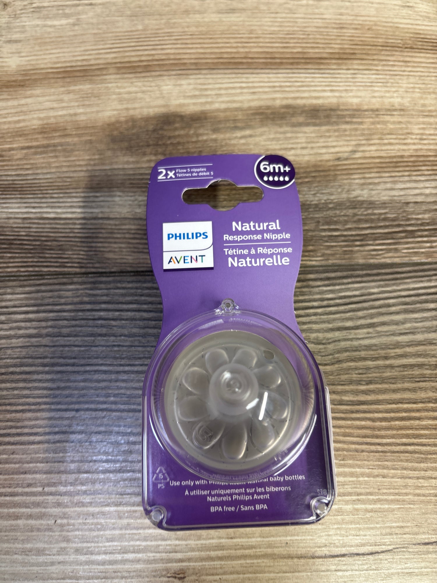 NEW Philips Avent 2pk Natural Response Nipples Extra Fast Flow 5 - 6m+