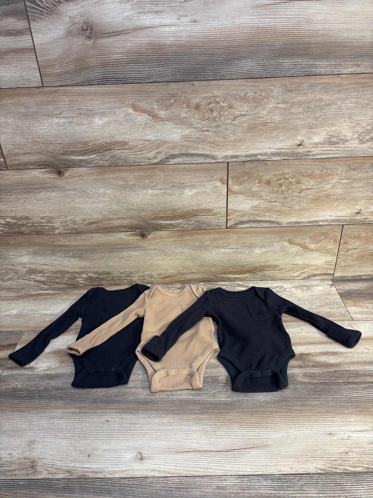 Baby Gap First Favorites TinyRib 3pk Bodysuits sz 3-6m