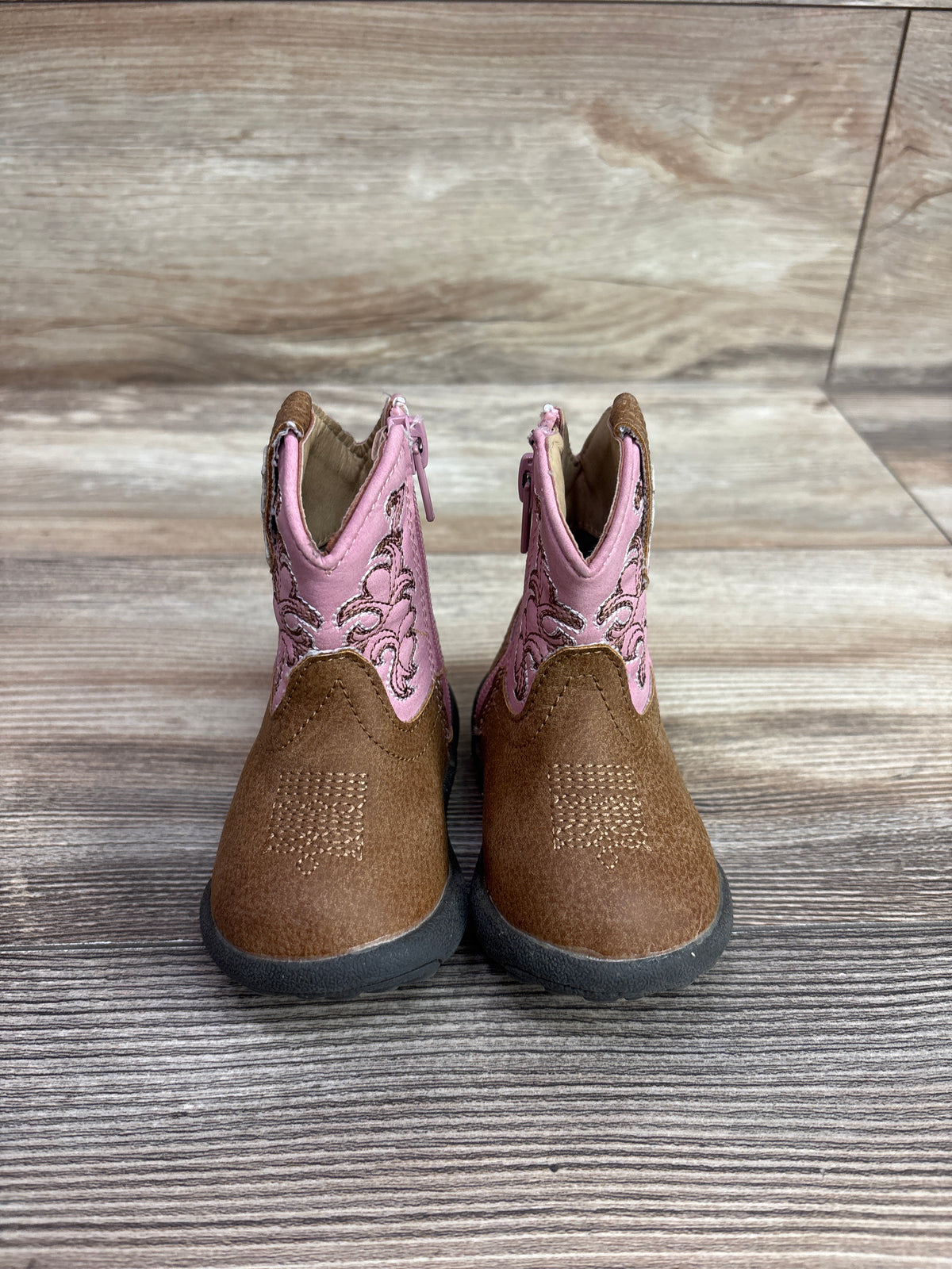 Roper Infants Blaze Pink Western Stitch Cowgirl Boots sz 3c
