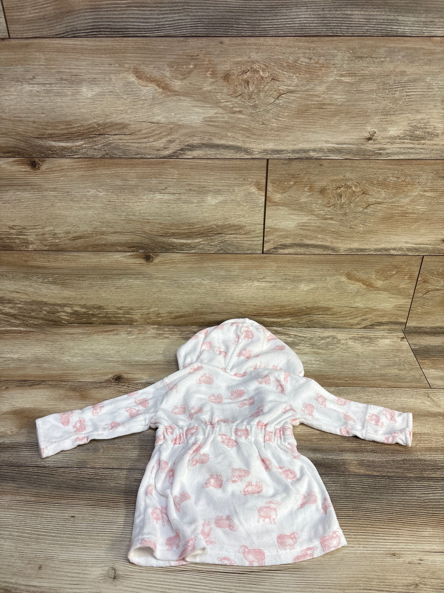 Just One You Terry Cloth Bath Robe White sz 0-9m