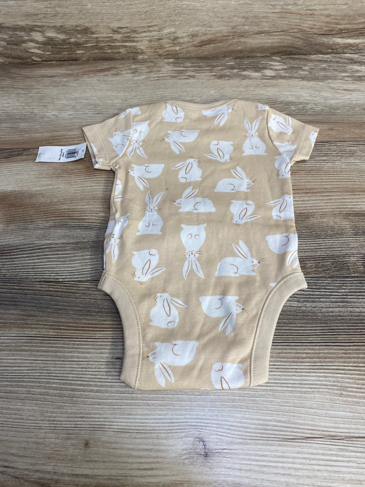 NEW Old Navy Bunny Print Bodysuit Beige sz 3-6m