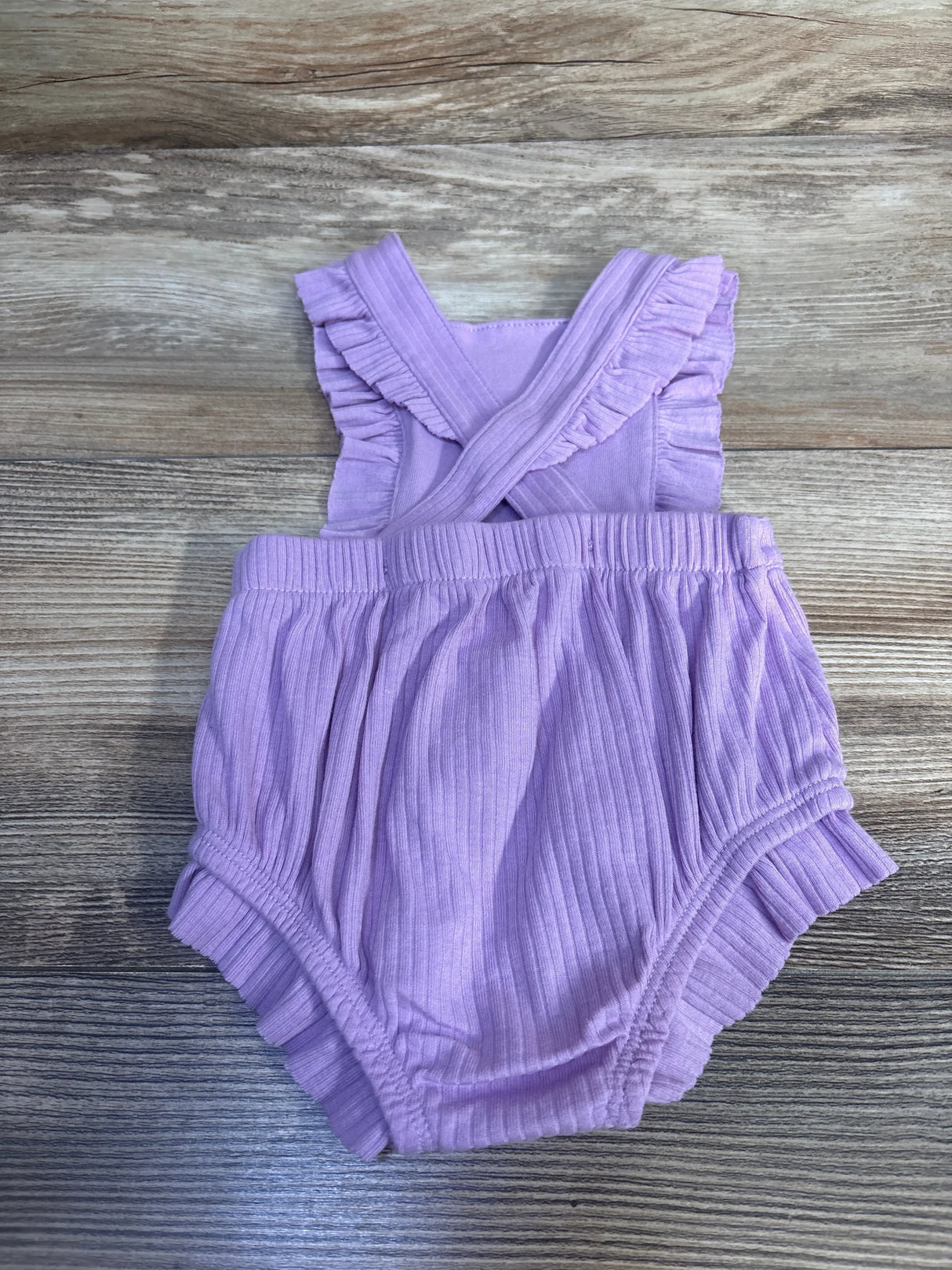 Cat & Jack Ribbed Bubble Romper Purple sz 0-3m