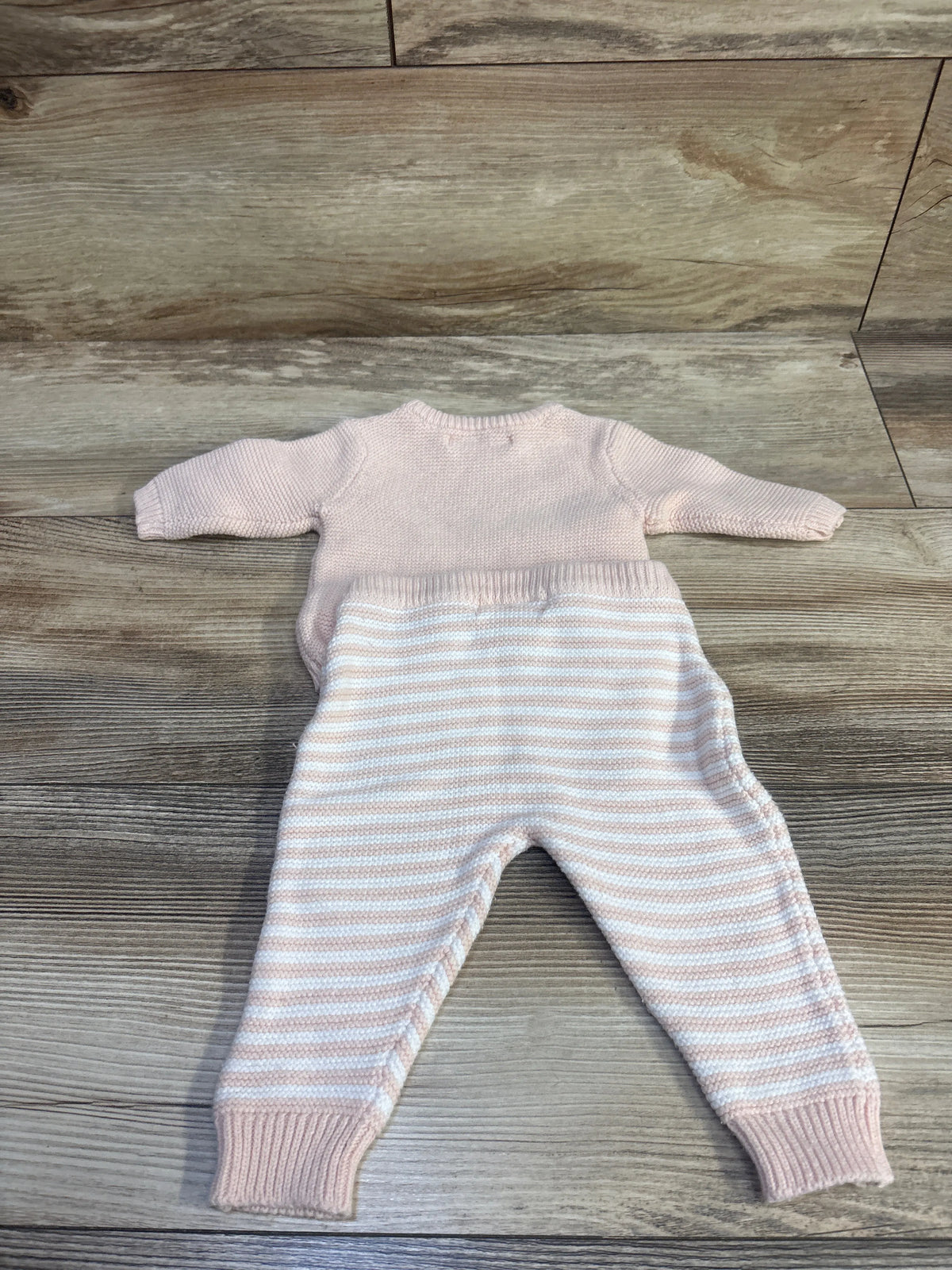 Rene Rofe 2pc Knit Top & Bottoms Set Pink sz 0-3m