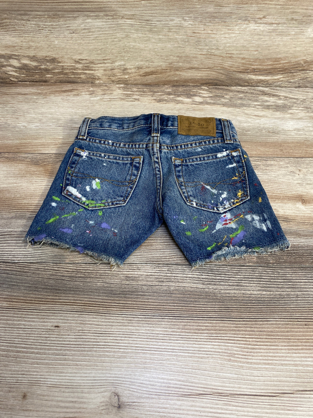 Ralph Lauren Sullivan Slim Cutoff Denim Shorts Blue sz 2T