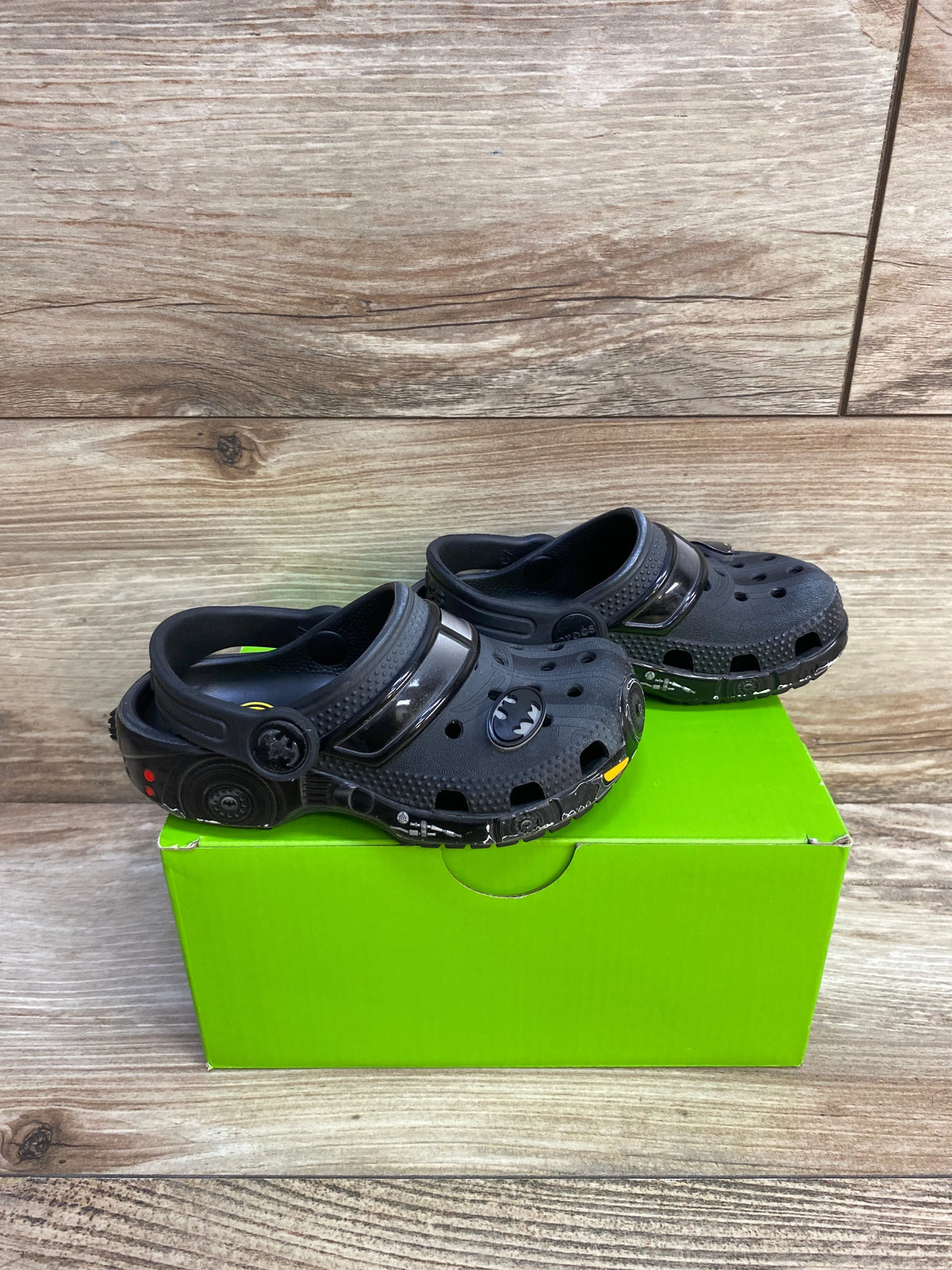 Crocs Classic Clogs Batmobile, Black sz 7c