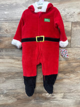 NEW Little Me My First Christmas Hooded Santa Coverall Red sz 9m