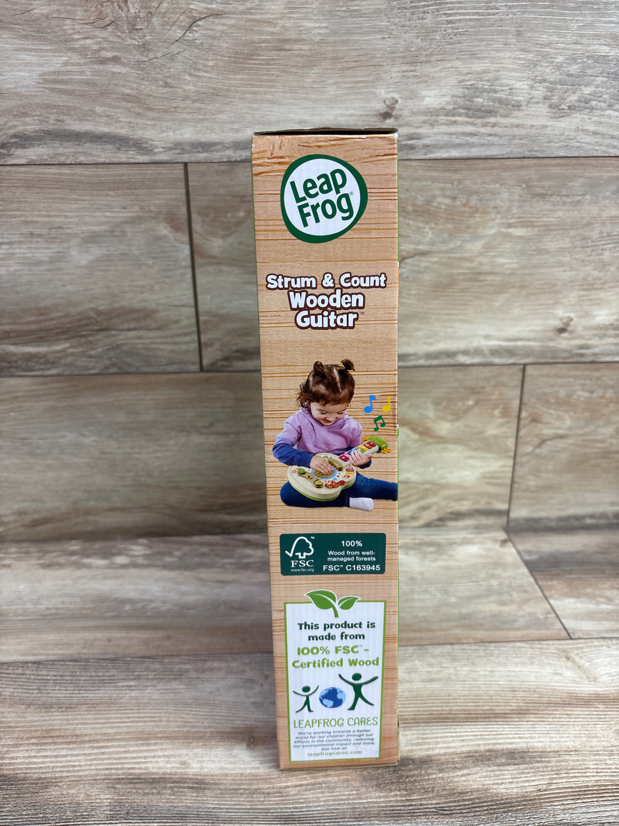 NEW LeapFrog Strum and Count Wooden Guitar