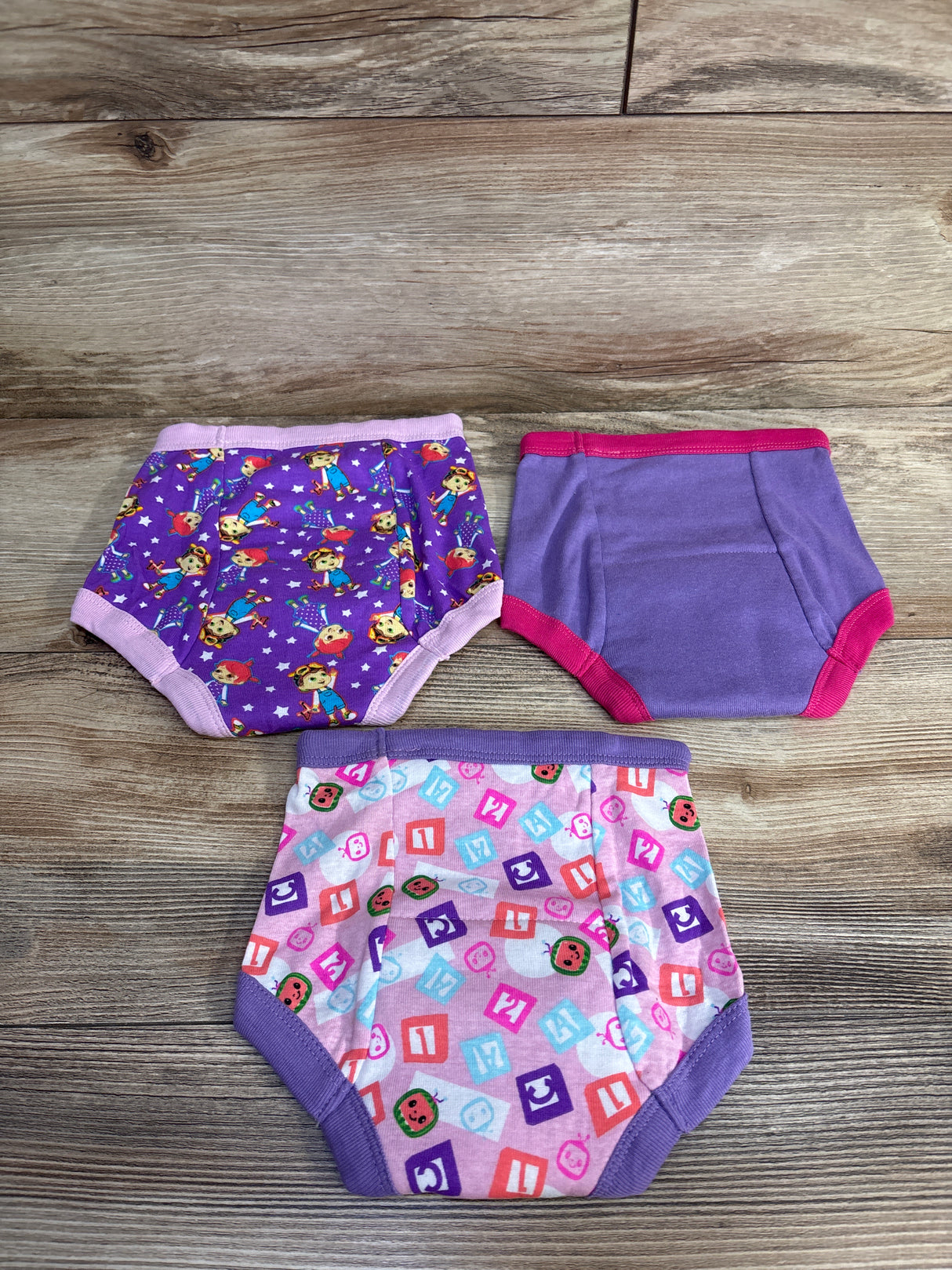 Coco Melon Girls Training Underwear, Purple 3pk 2T