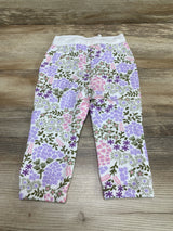 NEW Okie Dokie Fleece Floral Jogger Pant sz 12m