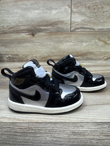 Air Jordan 1 Mid SE TD 'Black Metallic Silver' Sneakers sz 5c
