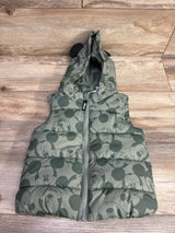 H&M x Disney Mickey Mouse Puffer Vest Green sz 18m