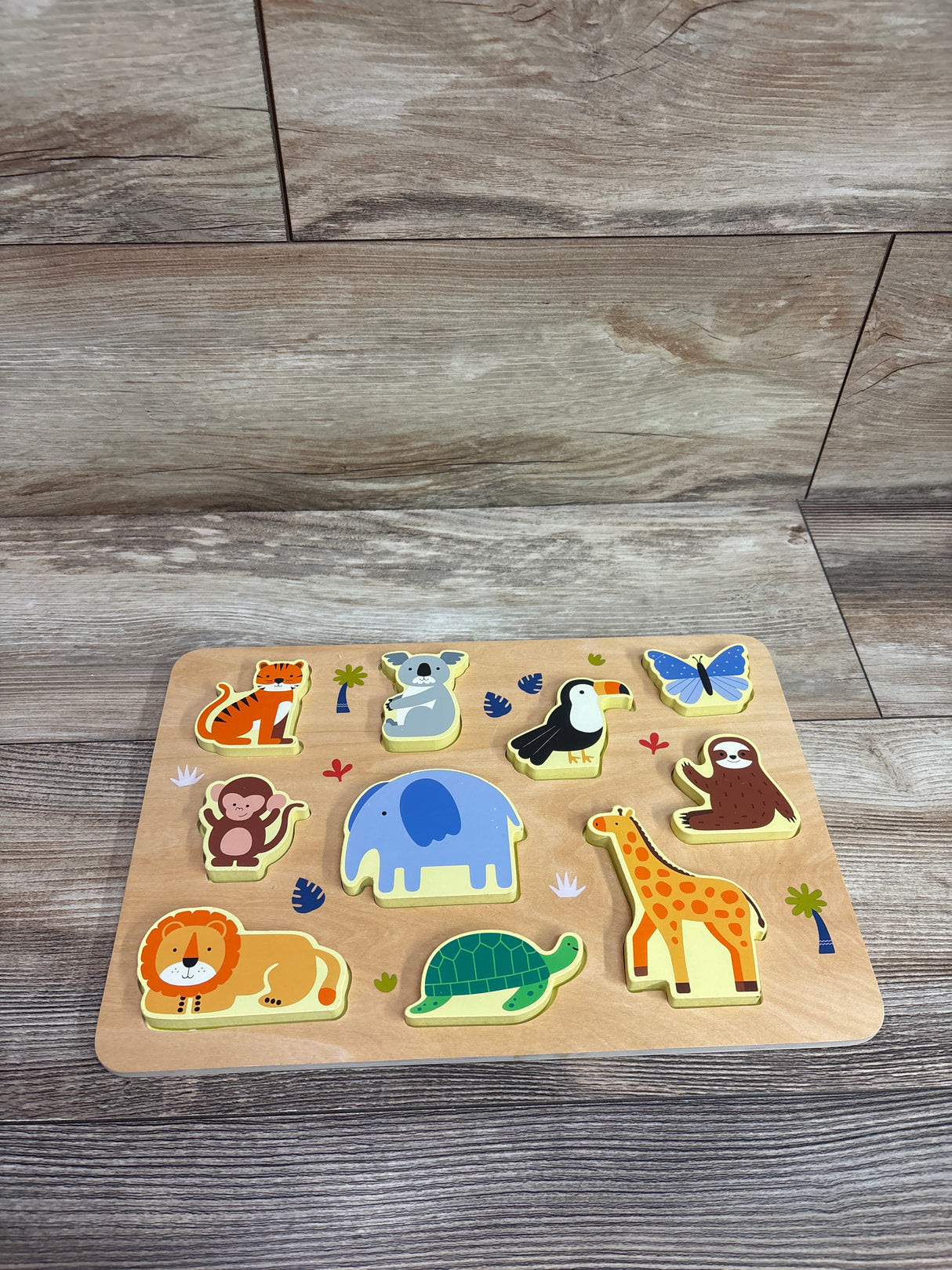Gigglescape Wooden Animals Puzzle 10pc