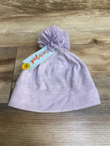 NEW Cat & Jack Fleece Pom Pom Beanie Purple sz 2T-5T