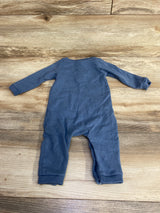 Old Navy Henley Knit Coverall Blue sz 6-12m
