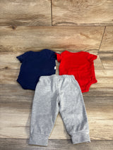 Nautica 3pc Bodysuit Set Navy sz 3/6m