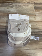 NEW Piccolo Bambino 5pk Bibs Beige 0-12m