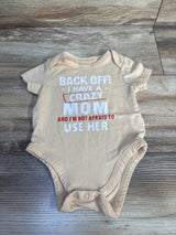 Shein Crazy Mom Bodysuit Beige sz 1-3m