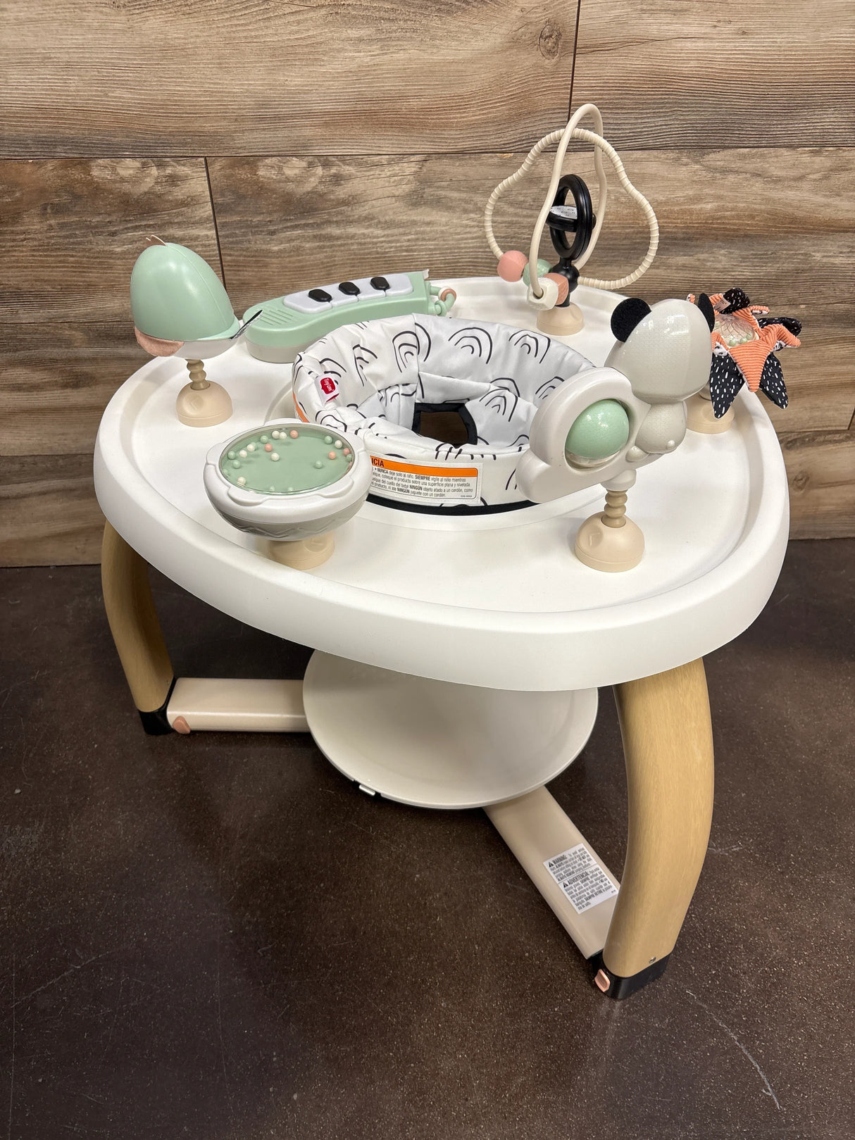 NEW Tiny Love 5-in-1 Here I Grow Stationary Activity Center Black & White