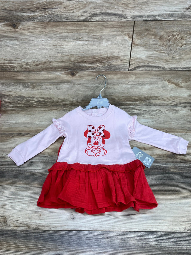 NEW Disney Store Minnie Mouse Pink Ruffle Dress & Bloomer Set sz 18-24m - Me n Mommy To Be