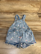 Baby Gap x Disney Minnie Mouse Denim Shortalls Blue sz 12-18m
