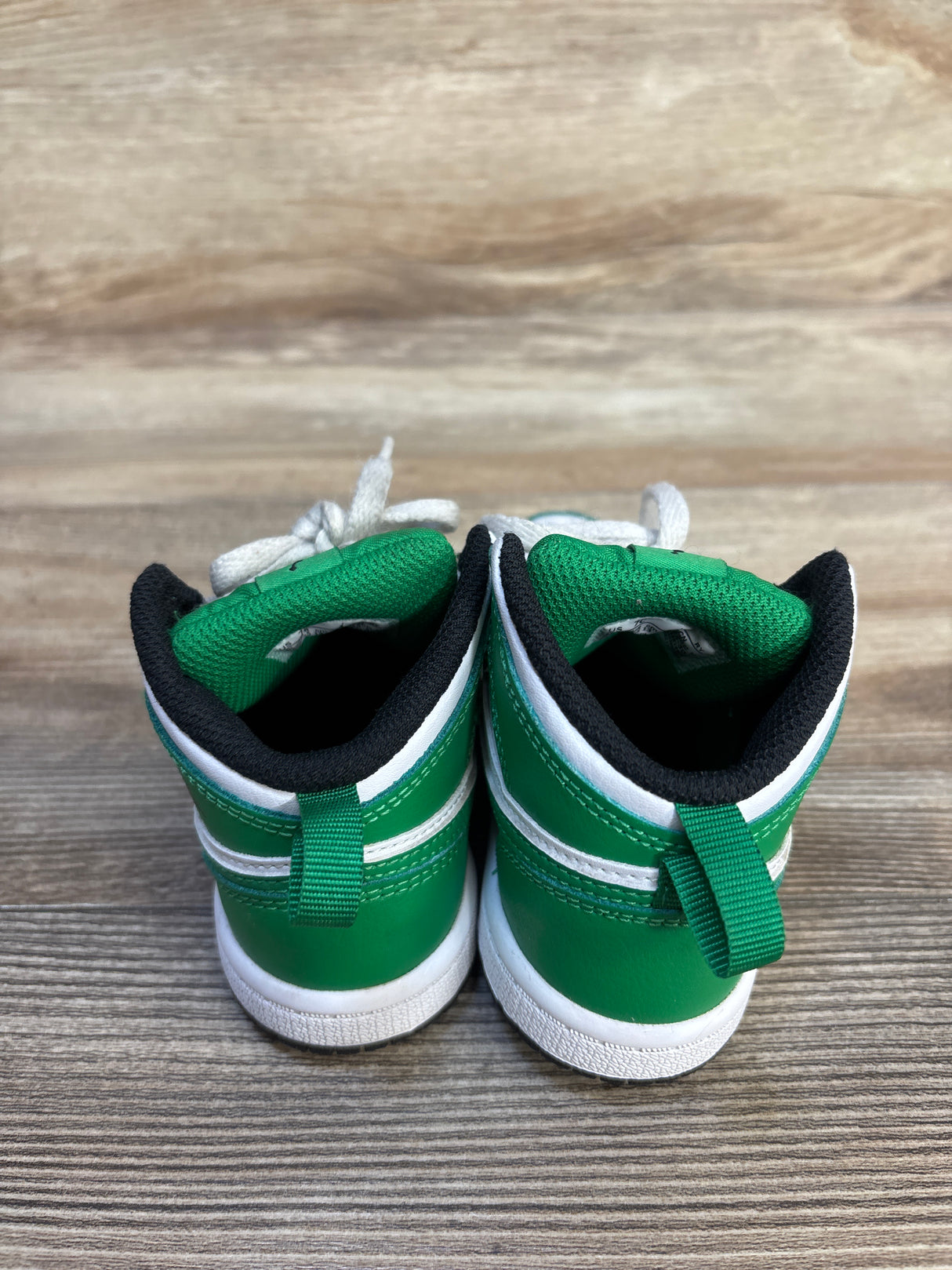 Air Jordan 1 Mid TD 'Lucky Green' Sneakers sz 7c