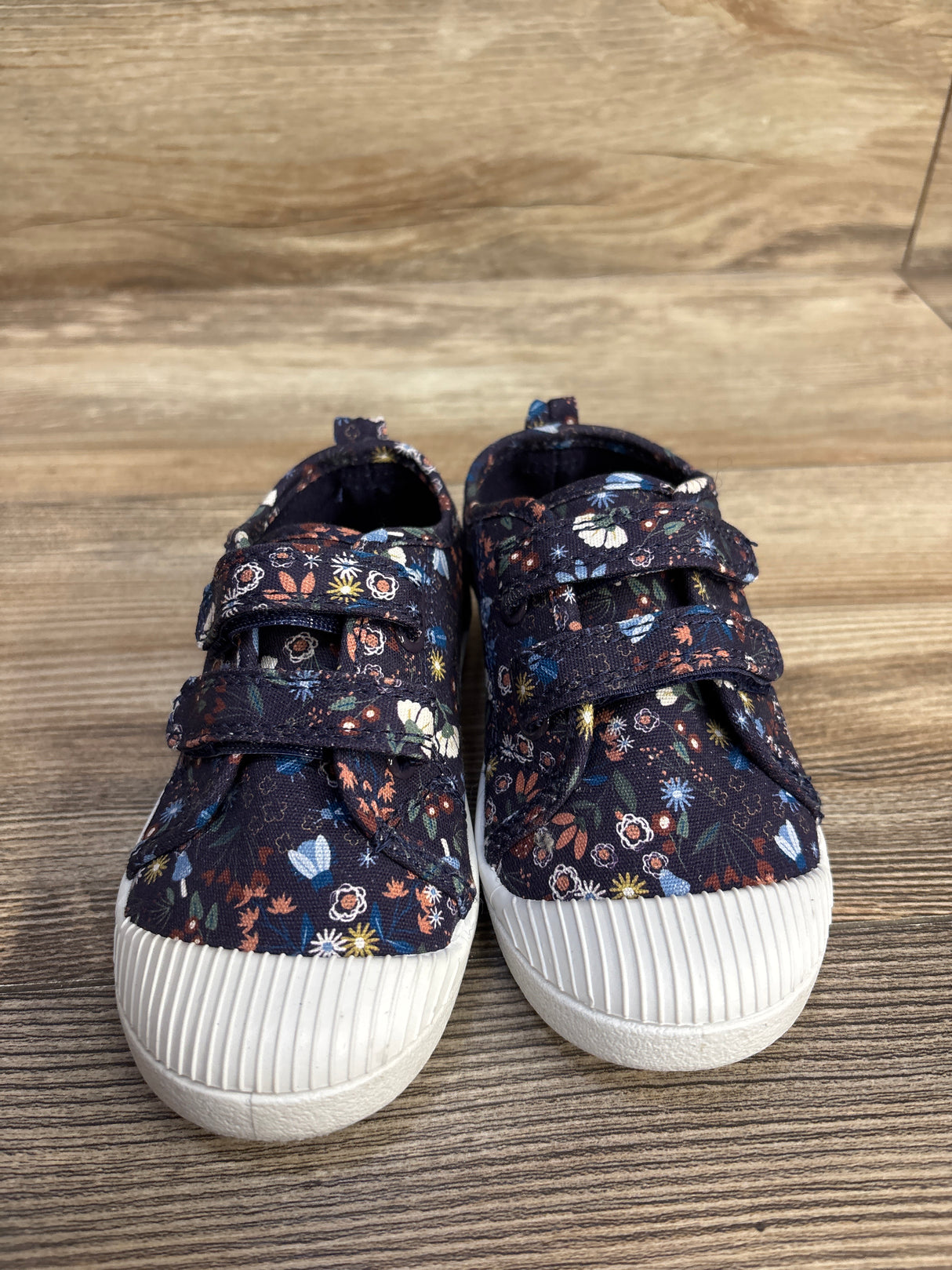 Cat & Jack Floral Parker Sneakers Navy sz 9c