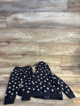 Baby Gap 2pc Full Zip Star Print Jacket & Joggers Set Black sz 4T