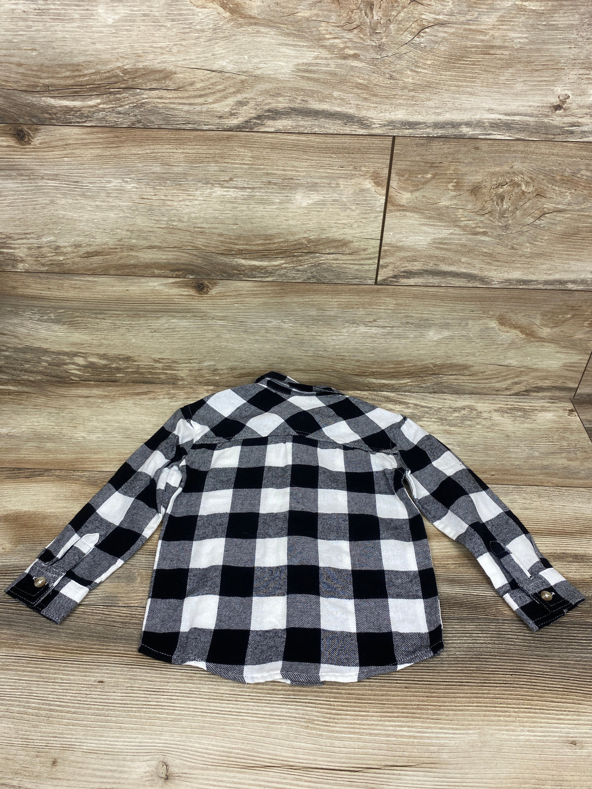 Jumping Beans Plaid Flannel Shirt Grey sz 2T