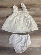 Cat & Jack 2pc Floral Dress & Bloomers White sz 12m