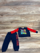 Justice League Hero Pull Over Sweater & Jogger Set Red sz 24m