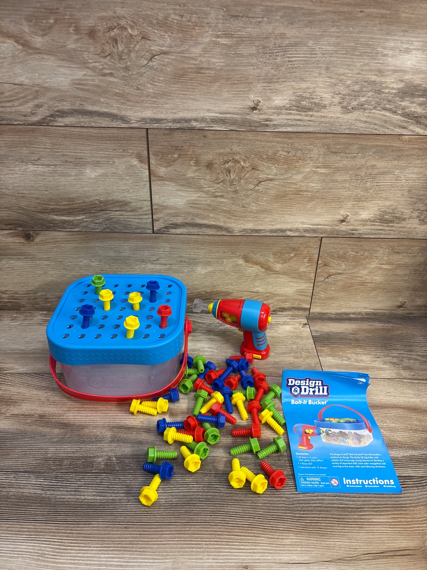 Educational Insights Design & Drill Bolt-It Bucket