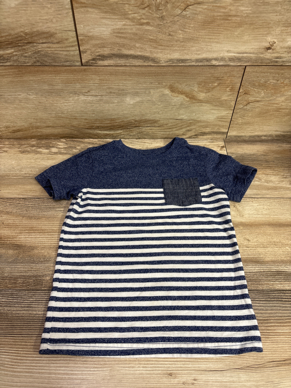 Cat & Jack Striped Shirt Navy sz 5T