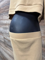 Isabel Maternity Ribbed 2pc Set Yellow sz Small