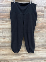 Old Navy Maternity Rollover-Waist Jogger Sweatpants Black sz Large