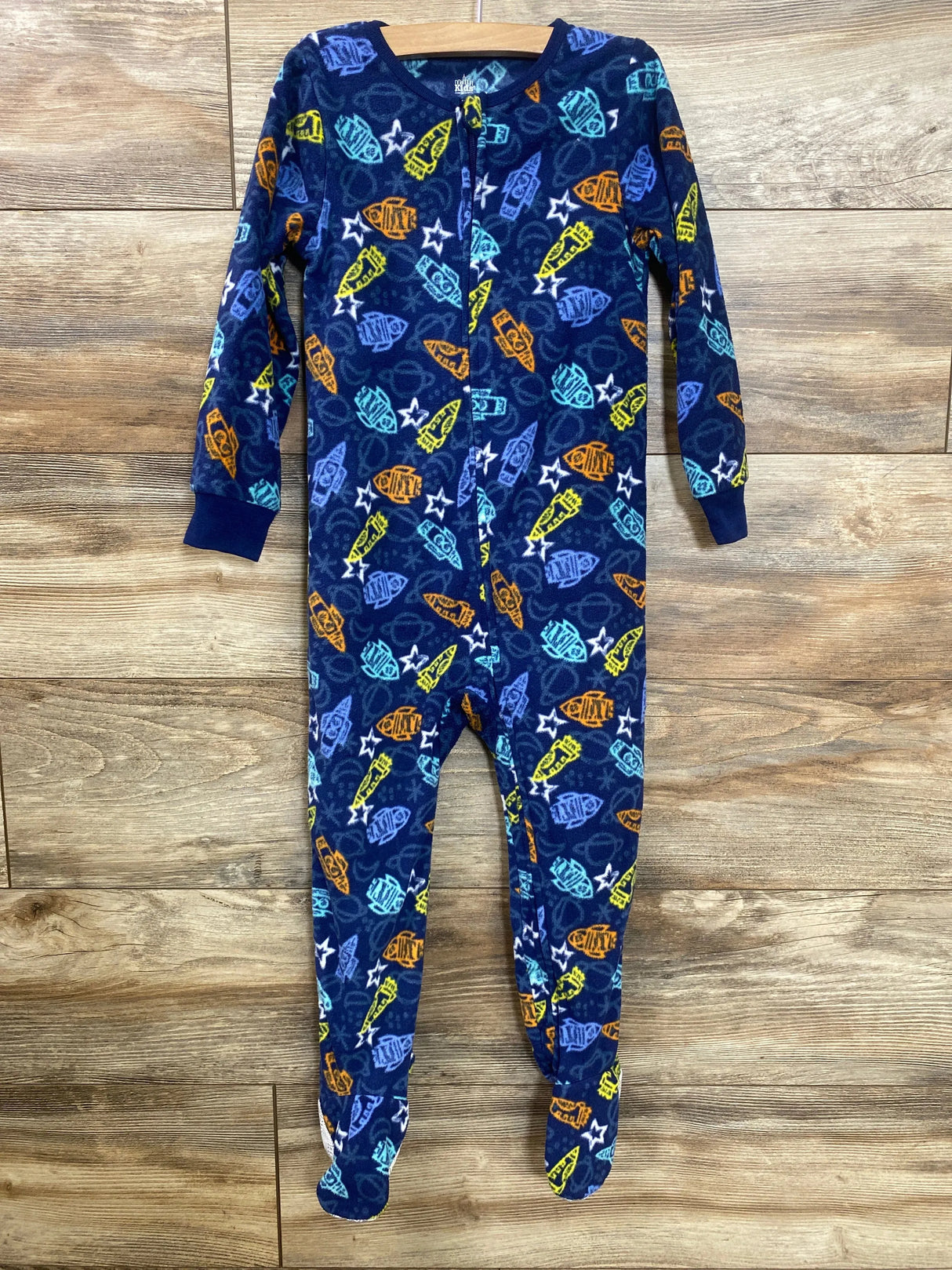 Kids Headquarters Space Blanket Sleeper Blue sz 4T