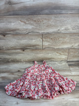 Oilily Vintage Floral Medallions Sleeveless Dress Red sz 3/4