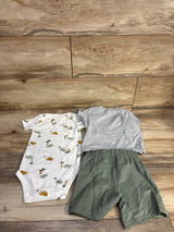 NEW Just One You 3pc Bodysuit & Jogger Set White sz 18m