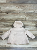 Zara Girls Hooded Wool Coat Beige sz 5T