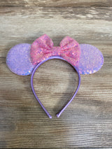 Sequin Mouse Ears Bow Headbands, 3pk