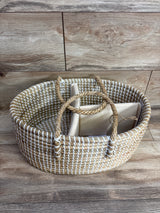 NEW BEBE BASK Lilly Diaper Caddy with Divider - Natural