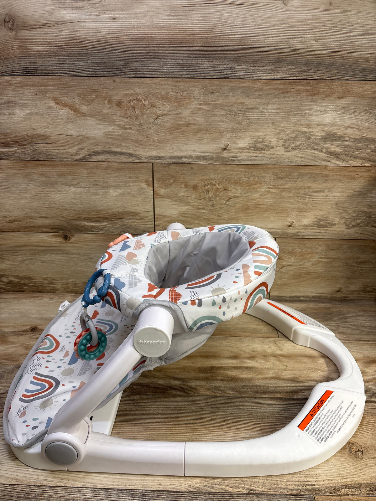 Fisher Price Sit-Me-Up Floor Seat in Rainbow Showers