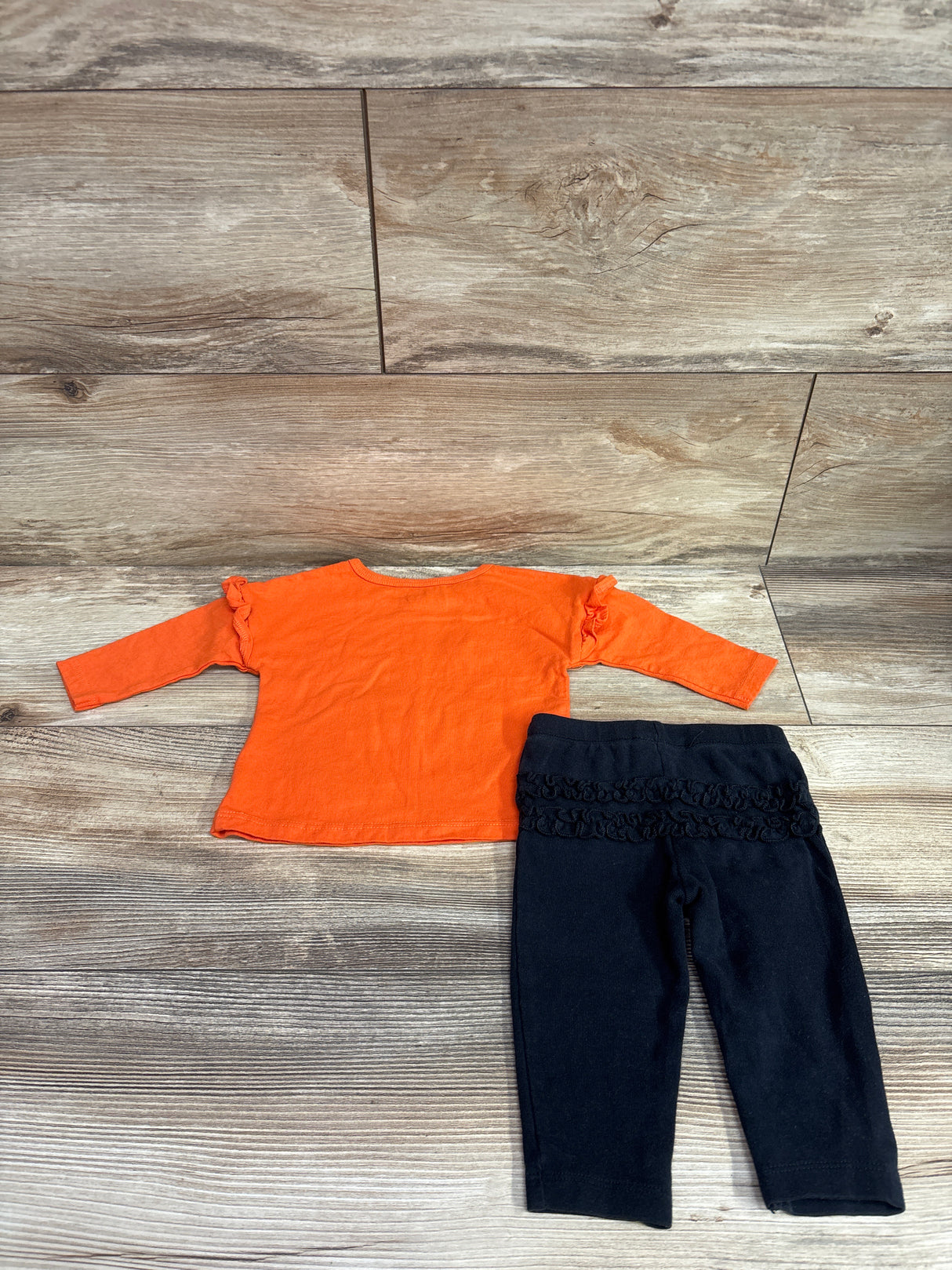 Carter's 2pc Halloween Shirt & Pants Set Orange sz 6m