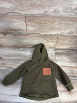 Hooded Long Sleeve Shirt Green sz 18-24m