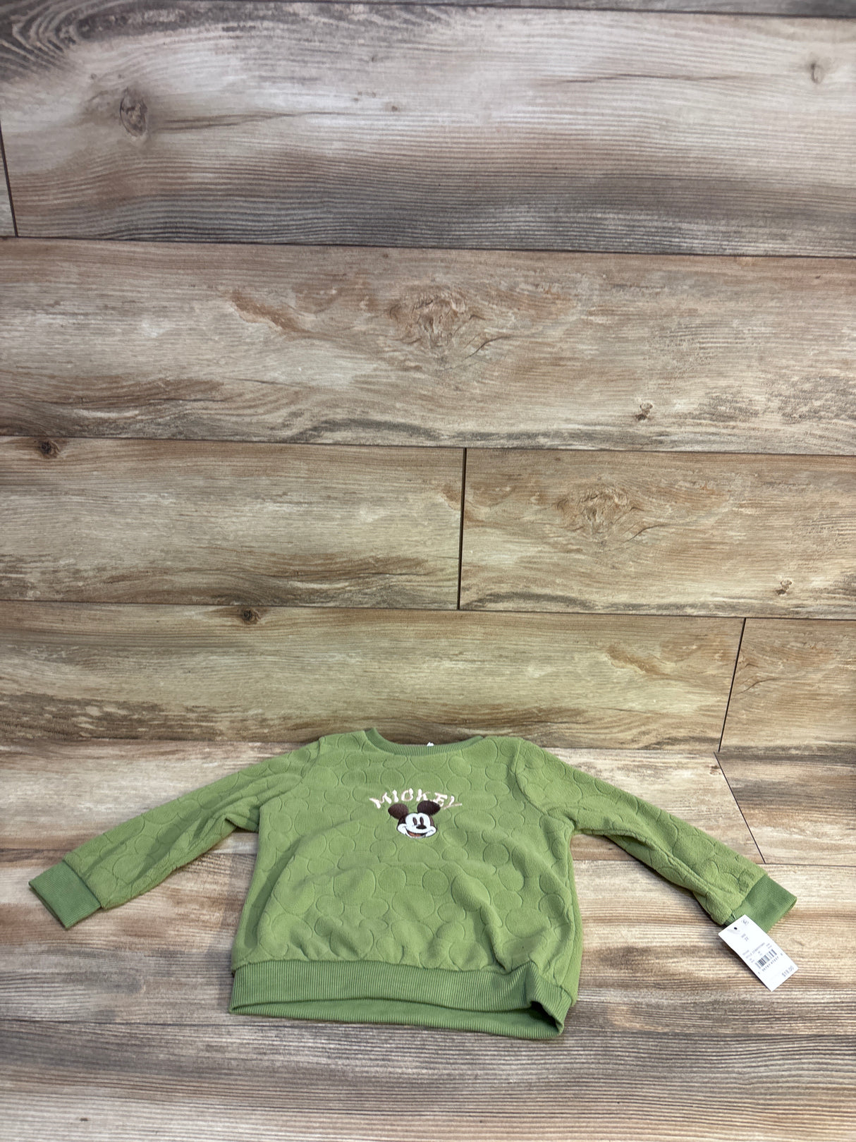 NEW Disney Junior Mickey Mouse Sweatshirt Green sz 2T