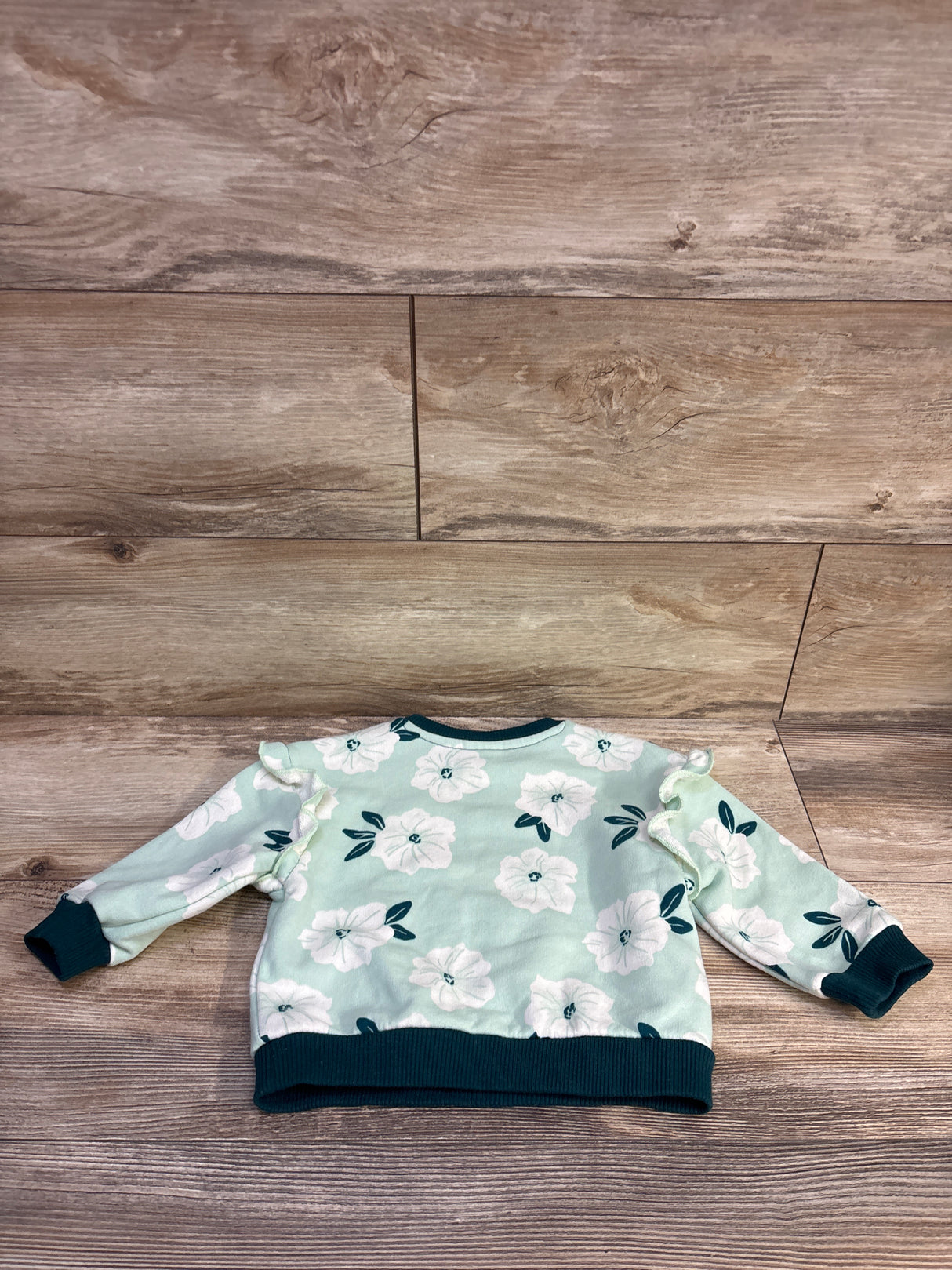 Member's Mark Pullover Sweatshirt Mint Green sz 12m