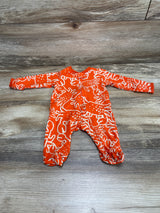 Carter's Crab Print Sleeper Orange sz Newborn