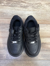 Nike Force 1 Low EasyOn PS 'Triple Black' Sneakers sz 10c