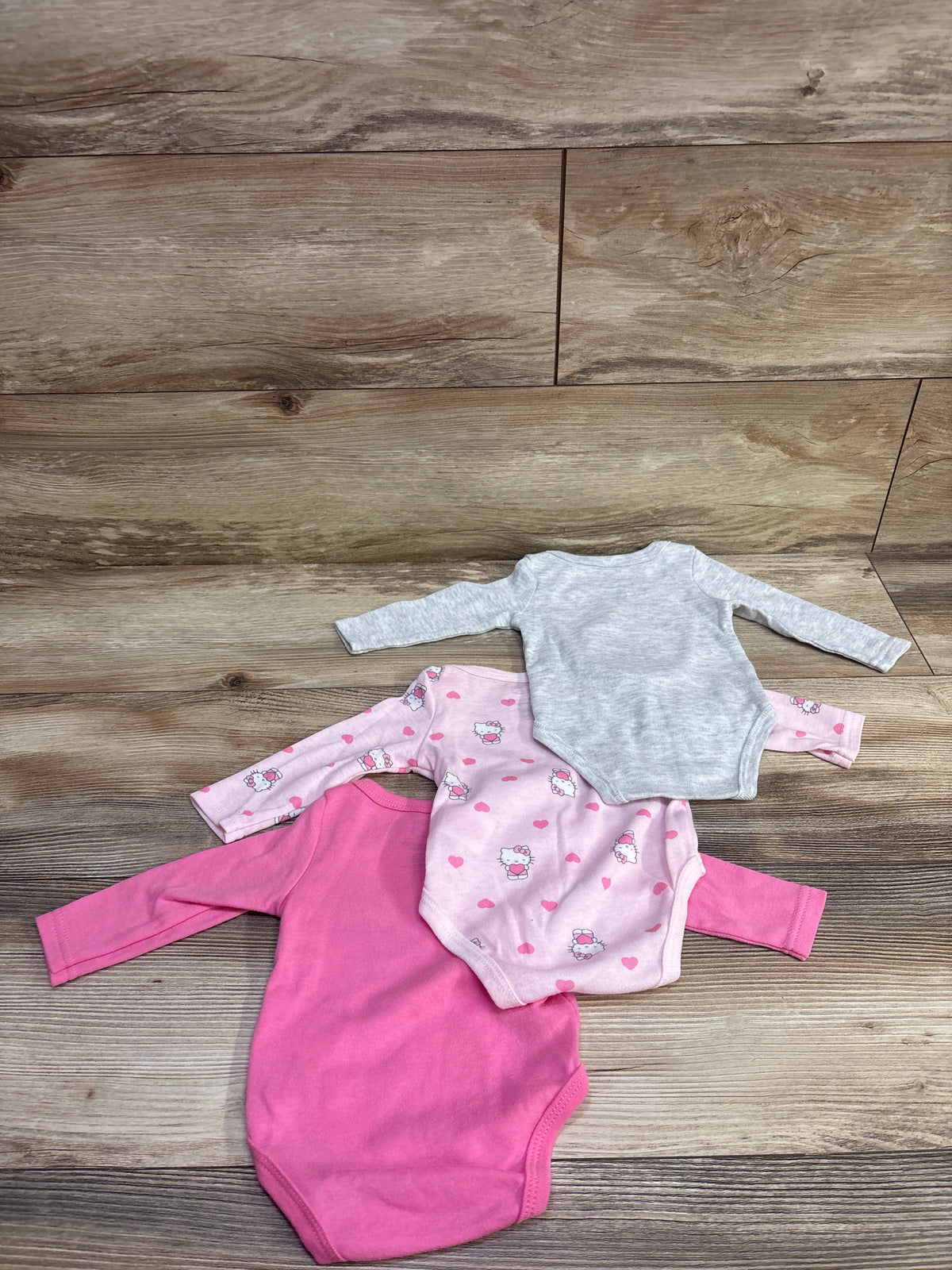 Hello Kitty 3pk Bodysuit Set Pink sz 6m