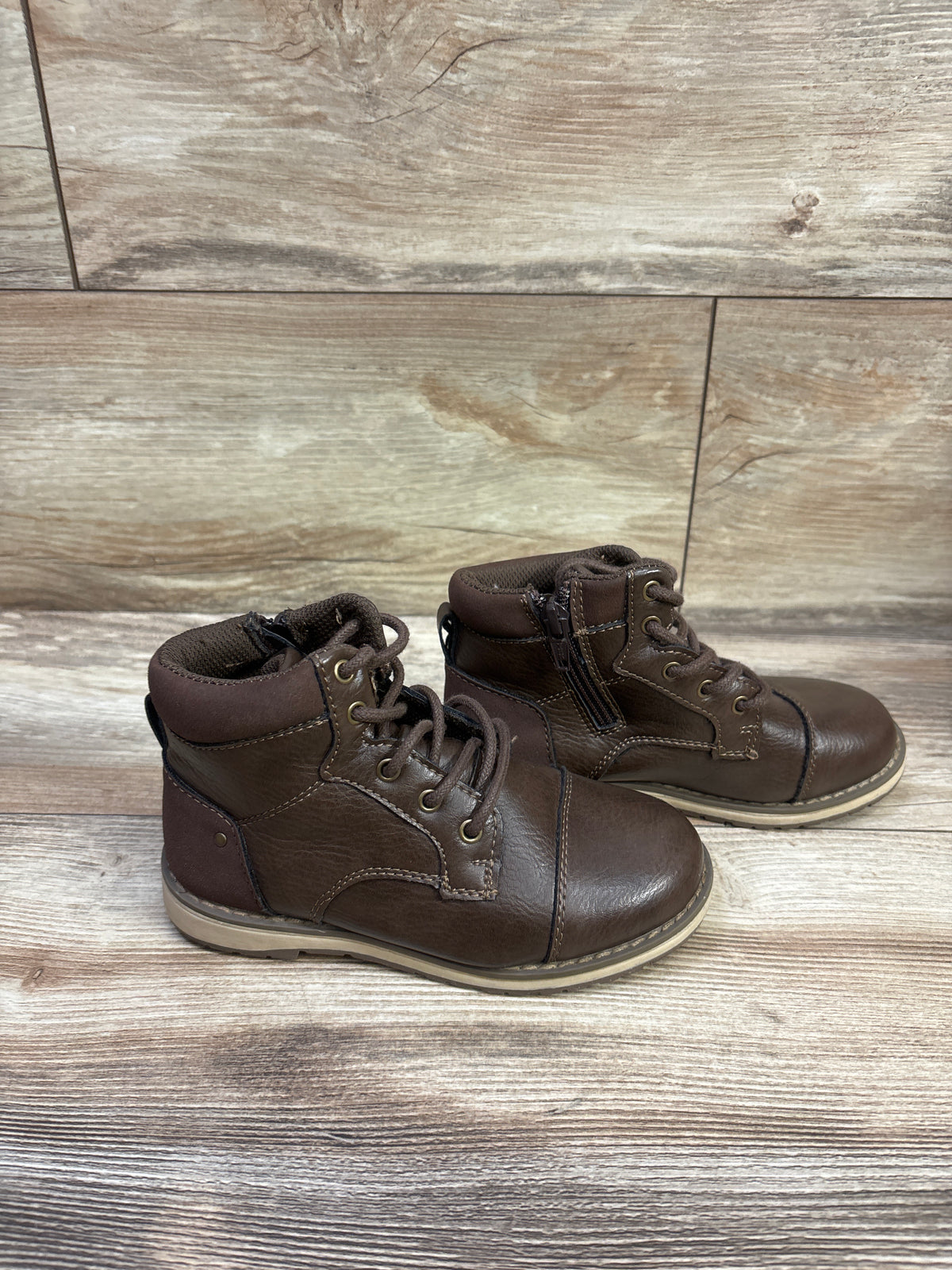 Sonoma Goods for Life Joshua Lace-Up Boots Brown sz 12c
